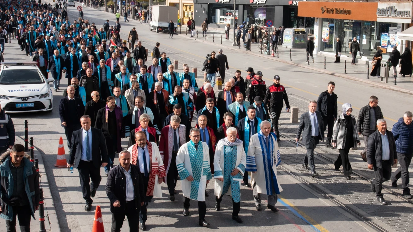 'March in Support of Gaza' by academics in Konya